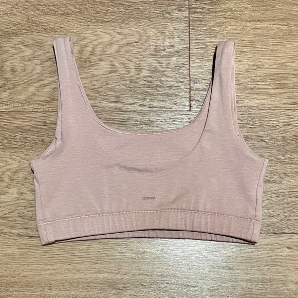 BNWOT Tentree Everyday Scoop Bralette - crop top bra - vintage mauve small - Picture 5 of 6